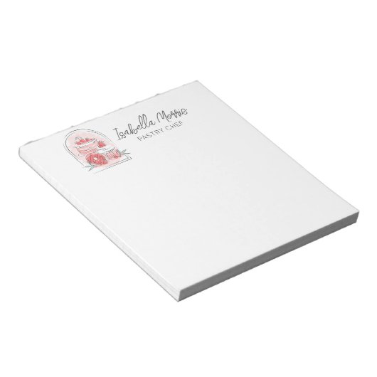  bakdeeg gepersonaliseerd notitieblok (Schuin)