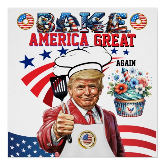 BAKE America Great Again Poster (Voorkant)