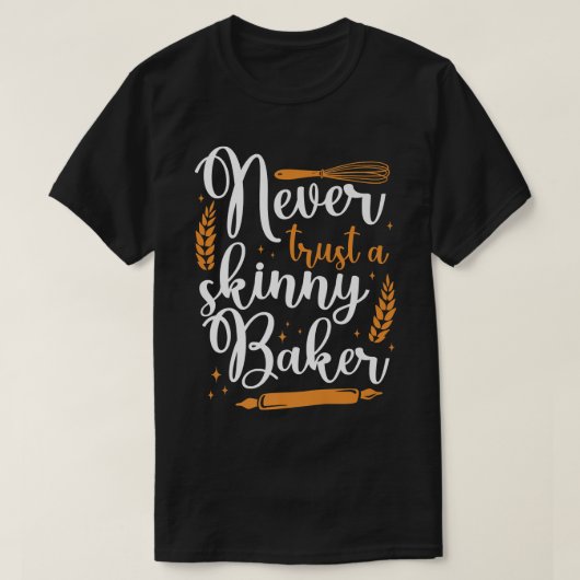 Bake Baking Baker T-shirt (Design voorkant)