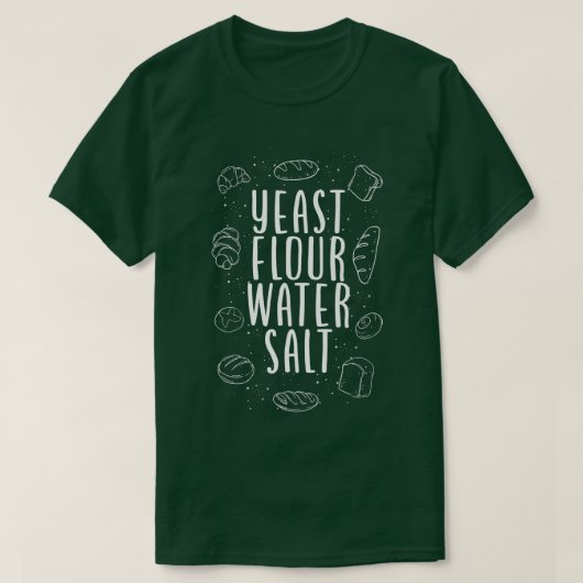 Bake Baking Bread Flour T-shirt (Design voorkant)