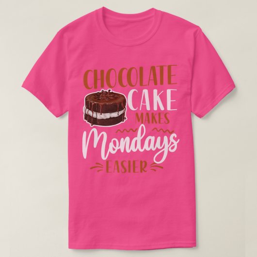Bake Baking Chocolade Cake T-shirt (Design voorkant)