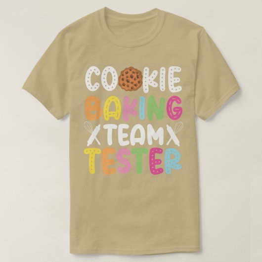 Bake Baking Cookie Team Tester Cookie Baking Team T-shirt (Design voorkant)