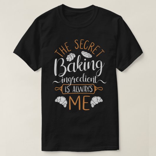 Bake Baking Croissant T-shirt (Design voorkant)