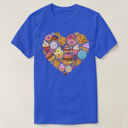 Bake Baking Cupcake Donut Cake Pie Cookie Heart  T-shirt (Design voorkant)