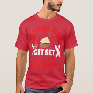 Bake Baking Cupcake op je bord krijgen T-shirt
