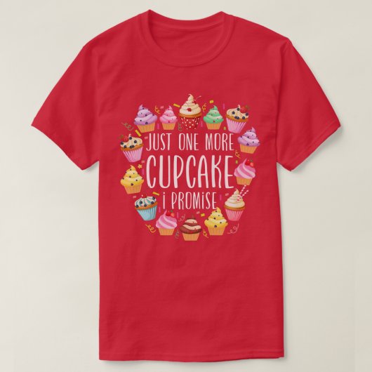 Bake Baking Cupcake T-shirt (Design voorkant)