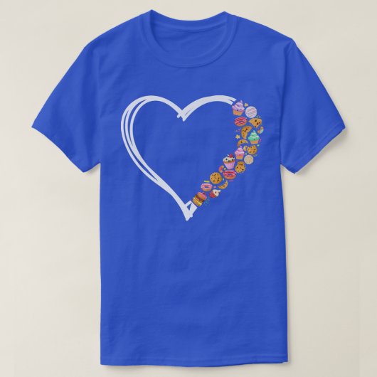 Bake Baking Heart Cookie Donut Cupcake T-shirt (Design voorkant)