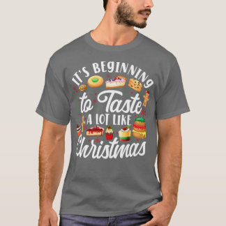 Bake Baking-kerstkoekje Gingerbrood Man Cupca T-shirt