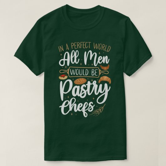 Bake Baking Pastry Chef T-shirt (Design voorkant)