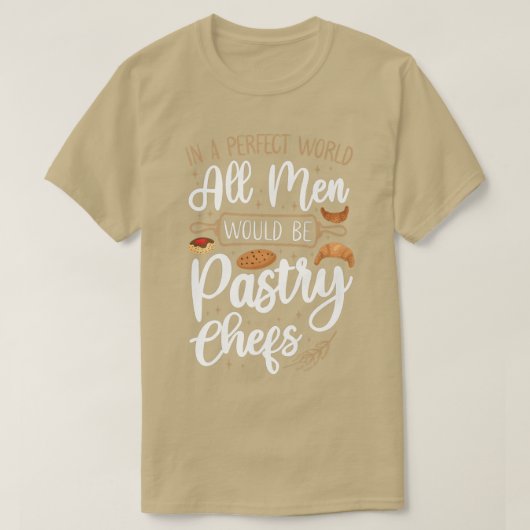 Bake Baking Pastry Chef T-shirt (Design voorkant)