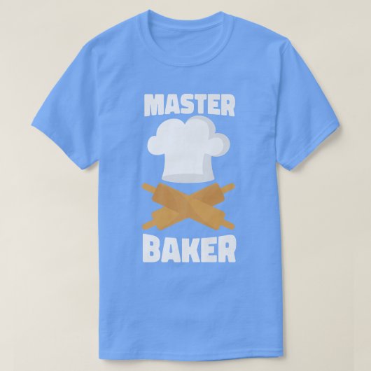 Bake Baking Rolling Pin Master Baker T-shirt (Design voorkant)