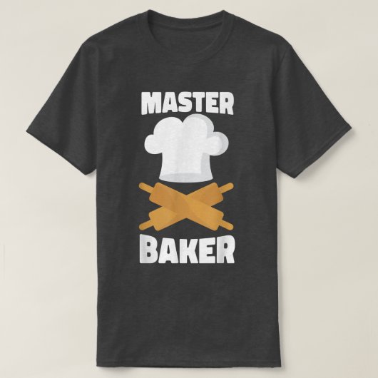 Bake Baking Rolling Pin Master Baker T-shirt (Design voorkant)