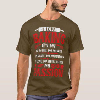 Bake Baking Rolling Pin Whisk T-shirt