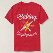Bake Baking Rolling Pin Whisk T-shirt (Design voorkant)