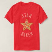 Bake Baking Star Cookie T-shirt (Design voorkant)