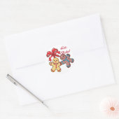 Bake Gingerbread Heren Ronde Sticker (Envelop)