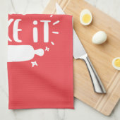 Bake It Till You Make It Lettering Bakliefde Theedoek (Quarter Fold)