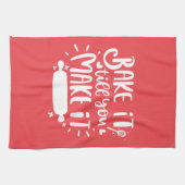 Bake It Till You Make It Lettering Bakliefde Theedoek (Horizontaal)