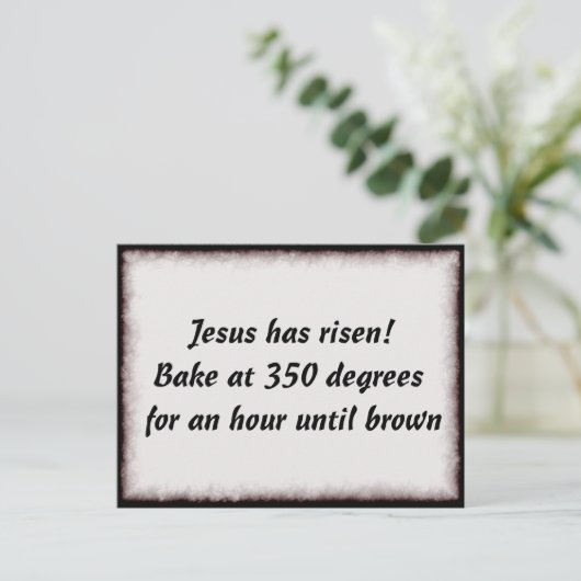 Bake me een Jezus Briefkaart (Staand voorkant)