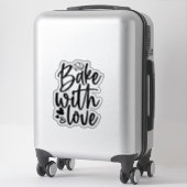 Bake met liefdessticker sticker (Koffer)
