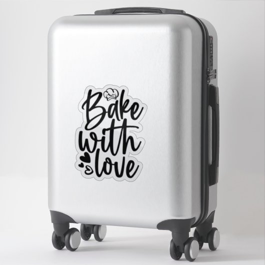 Bake met liefdessticker sticker (Koffer)