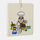 Bake met liefdesvriendelijke kerstversiering keramisch ornament (Rechts)