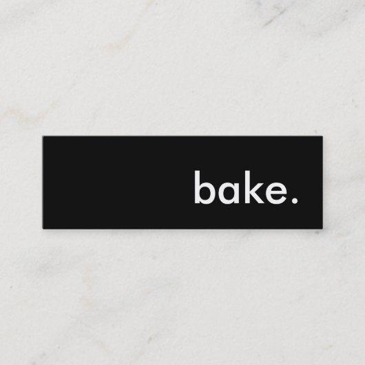 bake. mini visitekaartje (Voorkant)