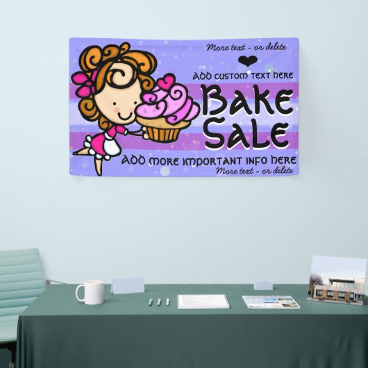 \Bake Sale.Adverteren Fondsenwerving PromotieCusto Spandoek (Beurs)