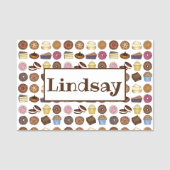 Bake Sale Bakery Pastry Chef Dessert Pastrit Naamplaatje (Voorkant)