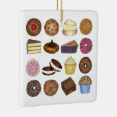 Bake Sale behandelt Cupcake Cookie Pie Brownie Don Keramisch Ornament (Rechts)