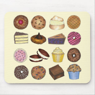 Bake Sale behandelt Cupcake Cookie Pie Brownie Don Muismat