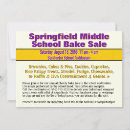 Bake Sale Cat Illustration Kaart