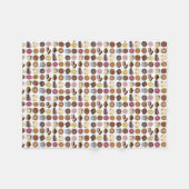 Bake Sale Cookie Cake Pie Donut Brownie Foodie Fleece Deken (Voorkant (Horizontaal))