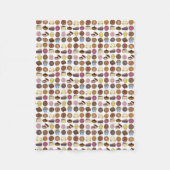 Bake Sale Cookie Cake Pie Donut Brownie Foodie Fleece Deken (Voorkant)