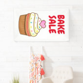 BAKE SALE cupcake-bakbord poster Spandoek (Insitu)