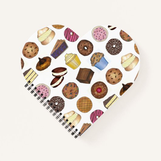 Bake Sale Cupcake Brownie Pie Cake Notitieboek (Voorkant)