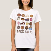 Bake Sale Cupcake Brownie Pie Cake T-shirt (Voorkant)