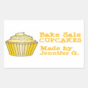Bake Sale Cupcakes, gepersonaliseerd door Stickers