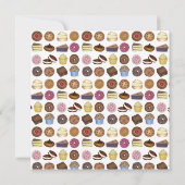 Bake Sale Donut Cupcake Cream Puff Cake Pie Slice Kaart (Achterkant)