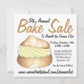 Bake Sale Donut Cupcake Cream Puff Cake Pie Slice Kaart (Voorkant)