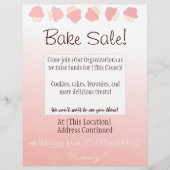 Bake Sale Flyer (Cupcake Border) (Voorkant)
