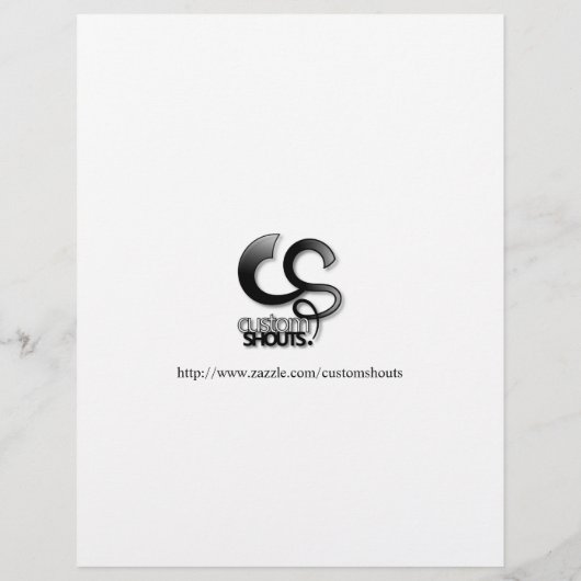 Bake Sale Flyer (Cupcake Border) (Achterkant)