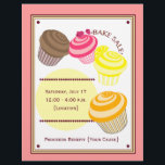 Bake Sale Flyer - Cupcakes<br><div class="desc">Een bake-verkoop-flyer met een afbeelding van vier cupcakes: chocolade,  frambozen,  citroenen en sinaasappel. Personaliseer met details van uw gebeurtenis. com</div>