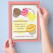 Bake Sale Flyer - Cupcakes (Hand)