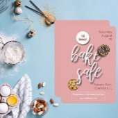 bake sale flyer-uitnodiging kaart