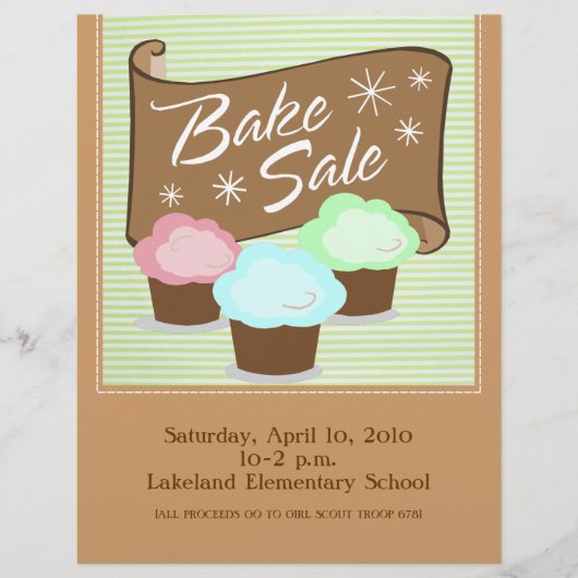 Bake Sale Flyers (Voorkant)