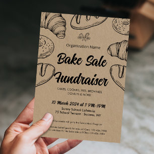 Bake Sale Fondsenwerving Evenement Kerk School Gem Kaart