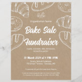 Bake Sale Fundraiser Kerk School Aankondiging Flyer (Voorkant)