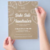 Bake Sale Fundraiser Kerk School Aankondiging Flyer (Hand)