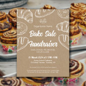 Bake Sale Fundraiser Kerk School Aankondiging Flyer